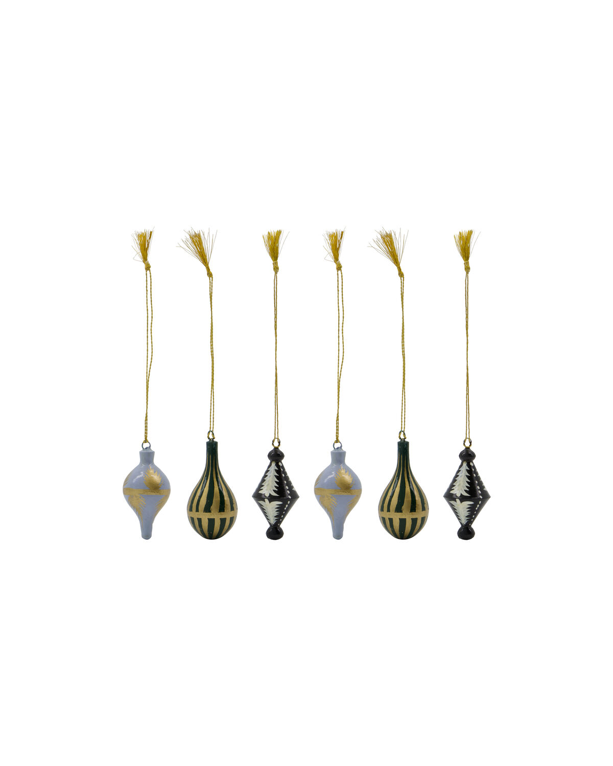 Weihnachtsschmuck, HDStero, Schwarz, Weiß, Gold, Blau, Grün