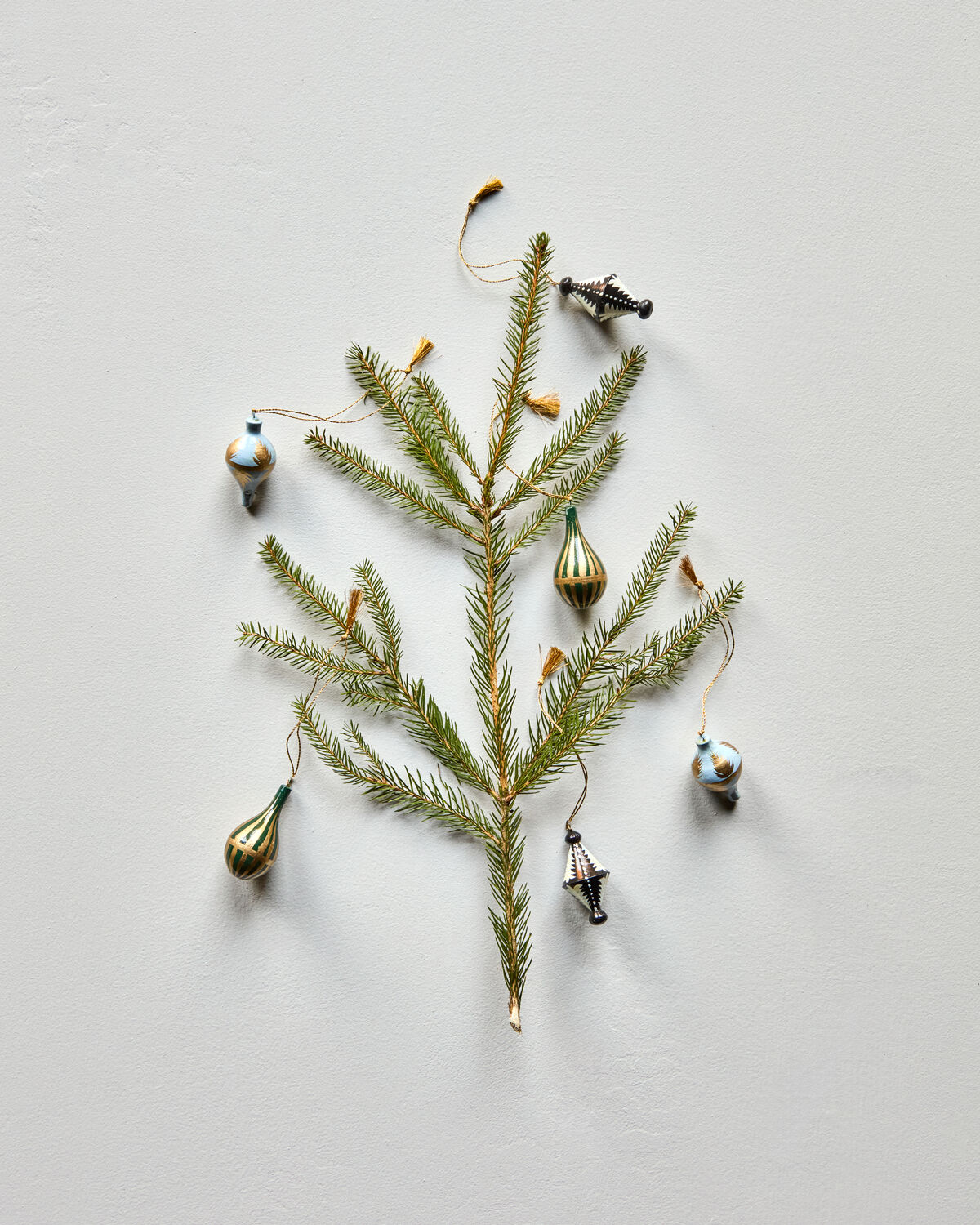 Weihnachtsschmuck, HDStero, Schwarz, Weiß, Gold, Blau, Grün