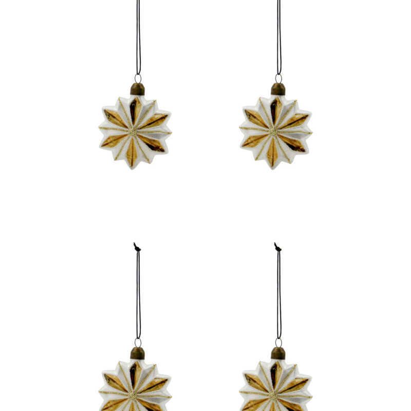 Weihnachtsschmuck, HDStella, Gold, Weiß
