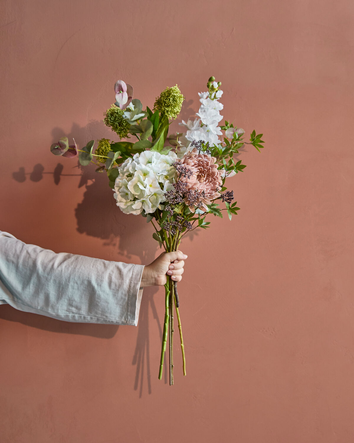 Artificial bouquet, HDWild cream, Bunt