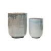 Blumentopf, HDPho, Grau, Blau