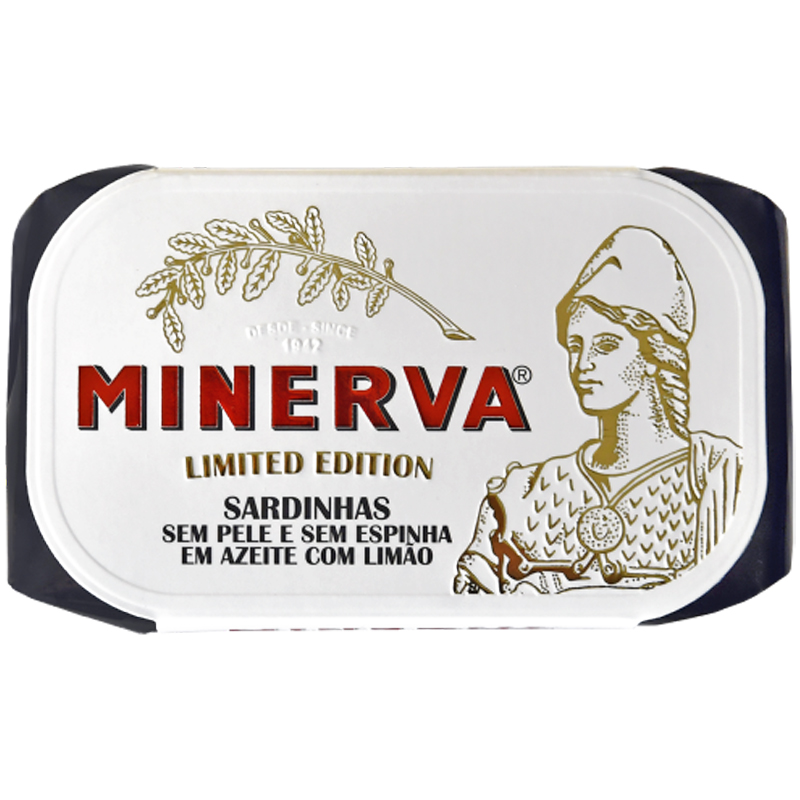 Minerva Limited Edition — Sardinen ohne Haut/Gräten mit Zitrone in Olivenöl