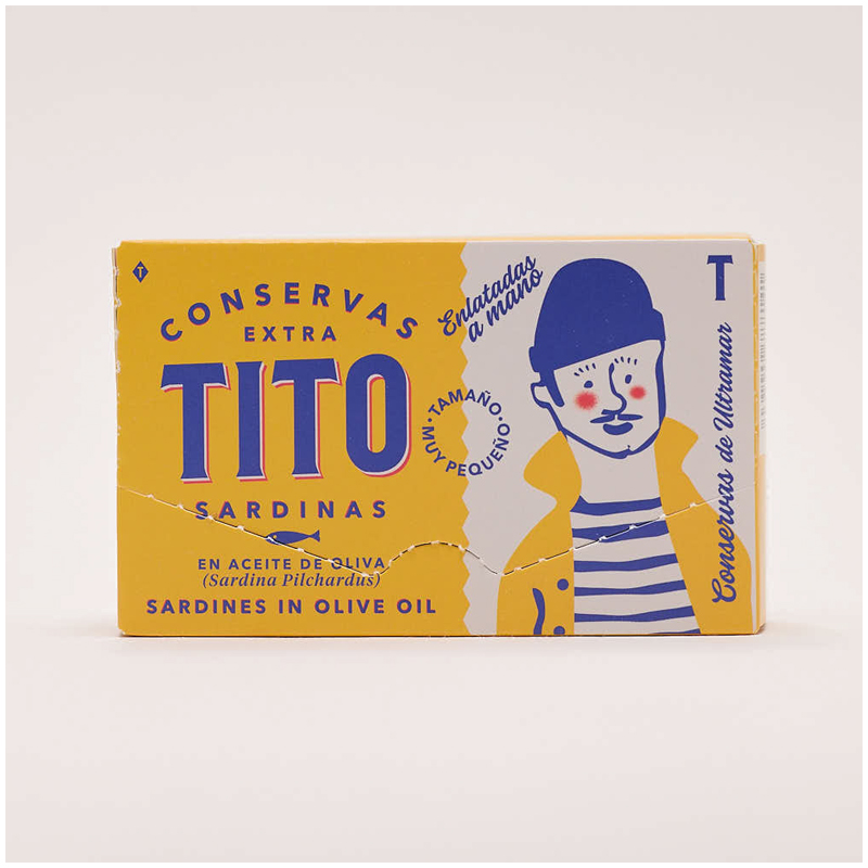 CONSERVAS TITO — Kleine Sardinen in Olivenöl